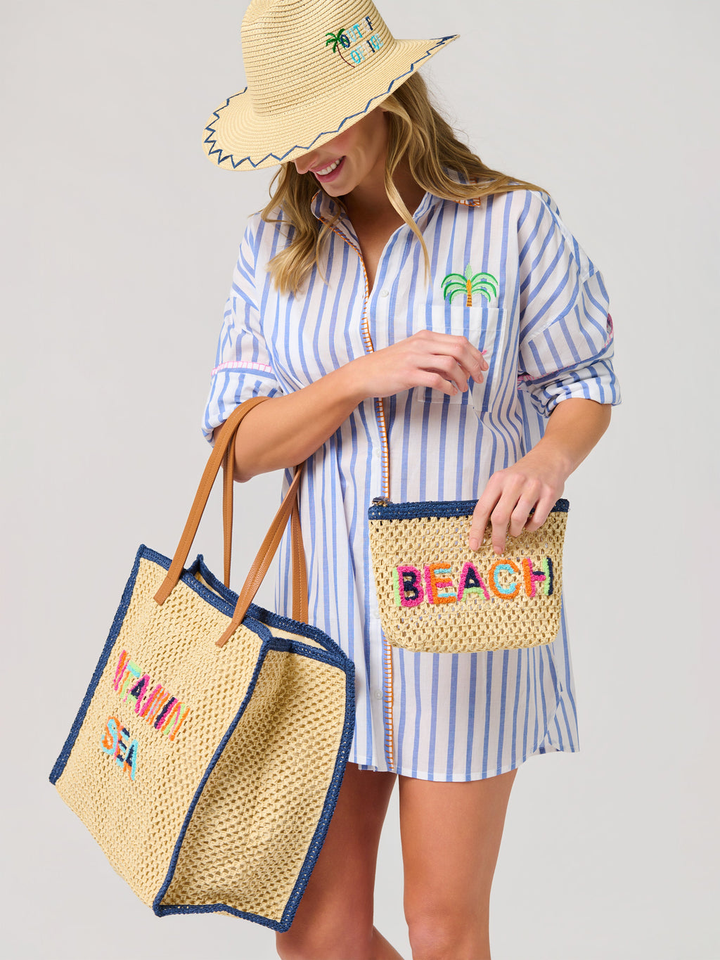 "Vitamin Sea" Tote, Natural