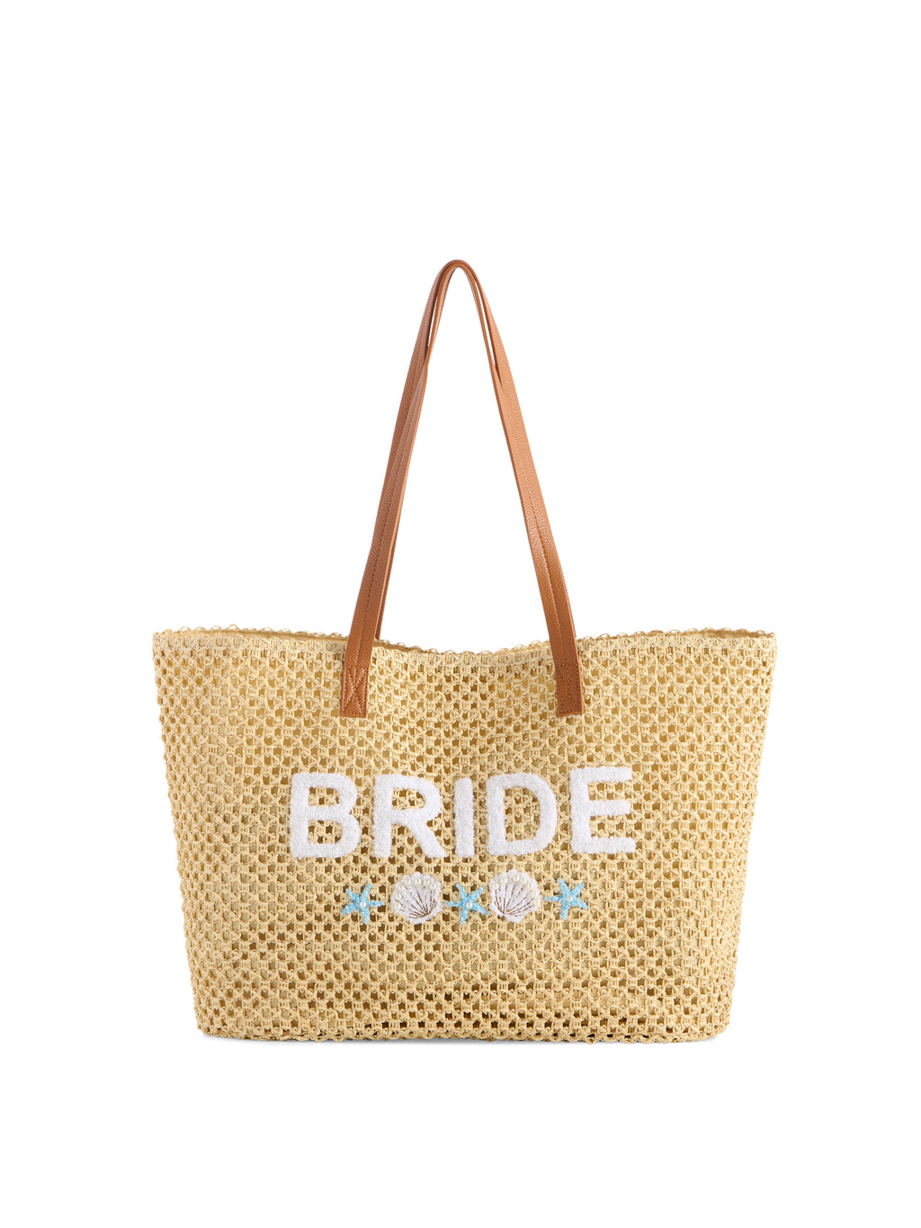 "Bride" Shell Tote, Natural