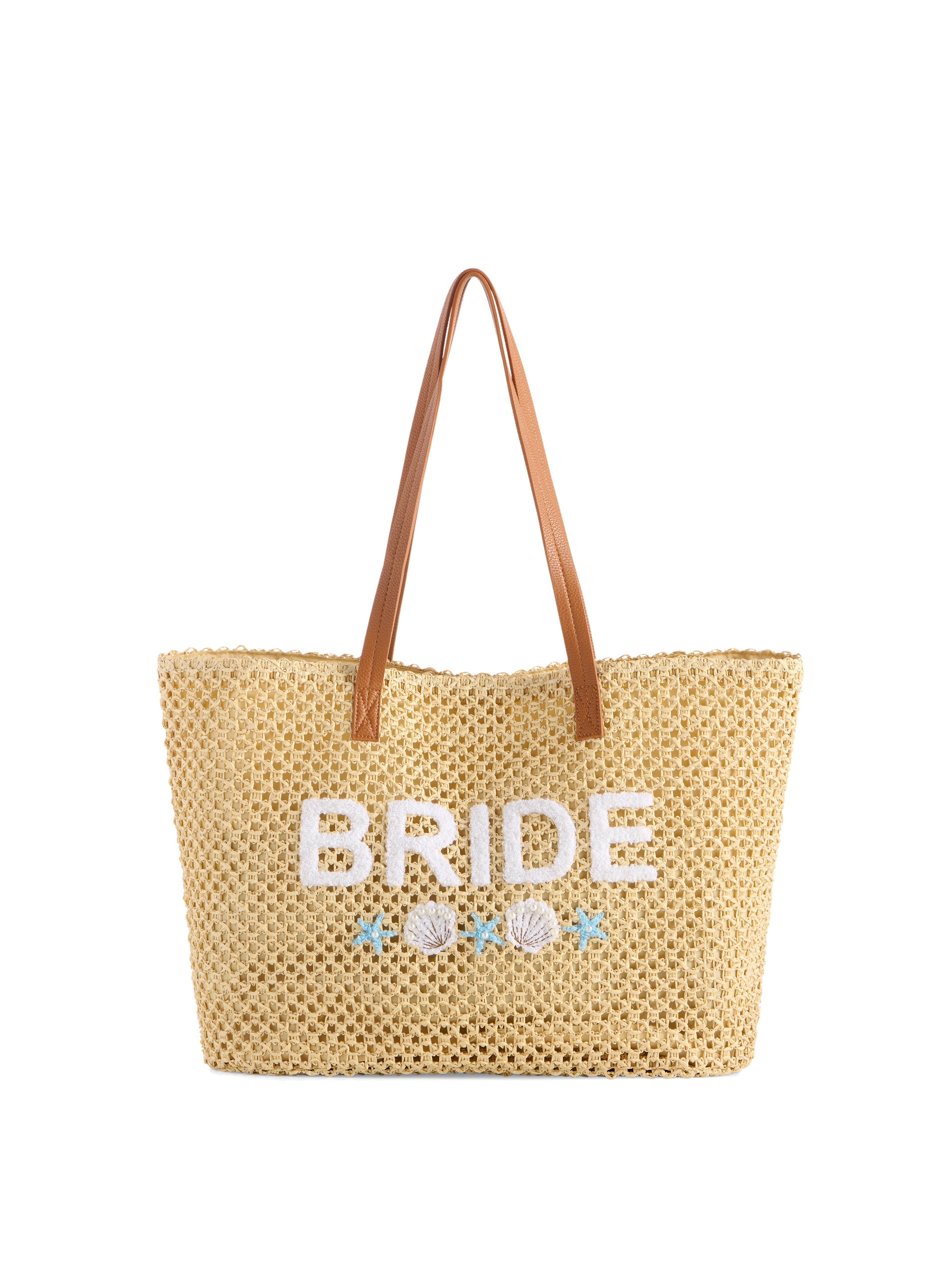 "Bride" Shell Tote, Natural