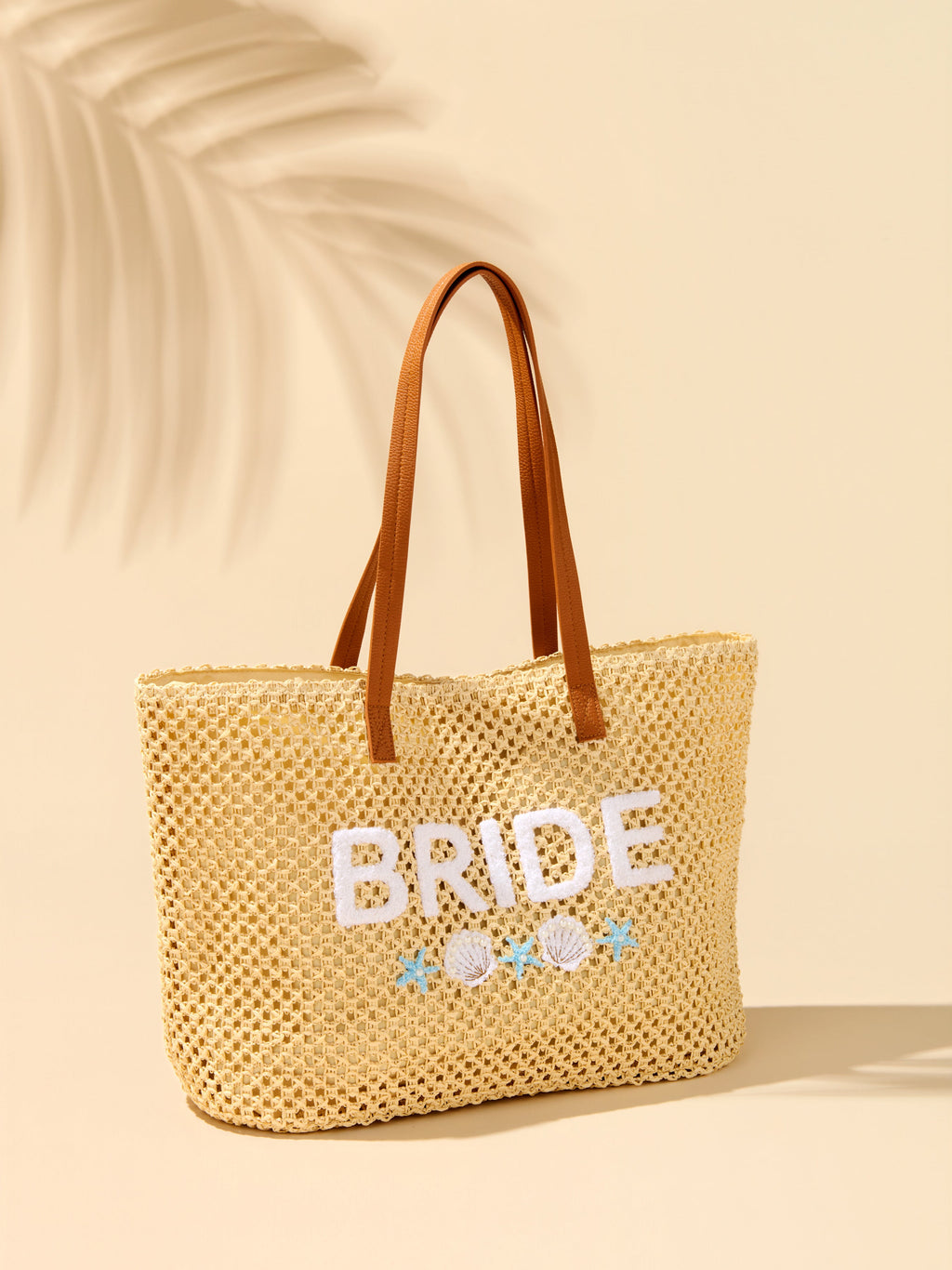 "Bride" Shell Tote, Natural