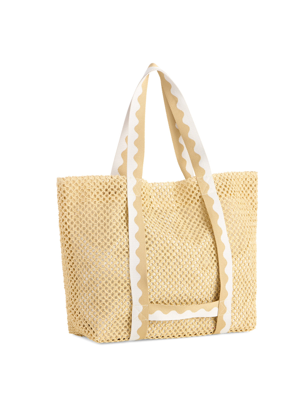 "Bride" Hat and Tote Set, Natural