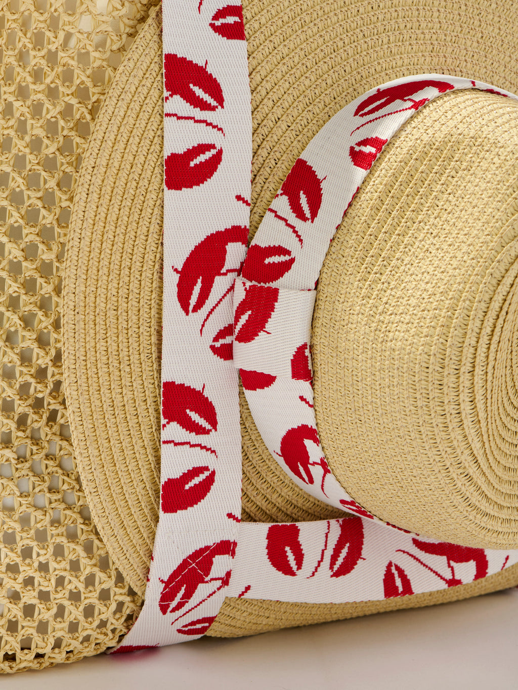 Claudia Tote and Hat Set, Red