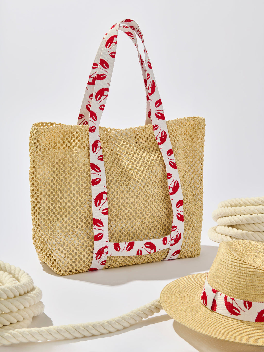 Claudia Tote and Hat Set, Red