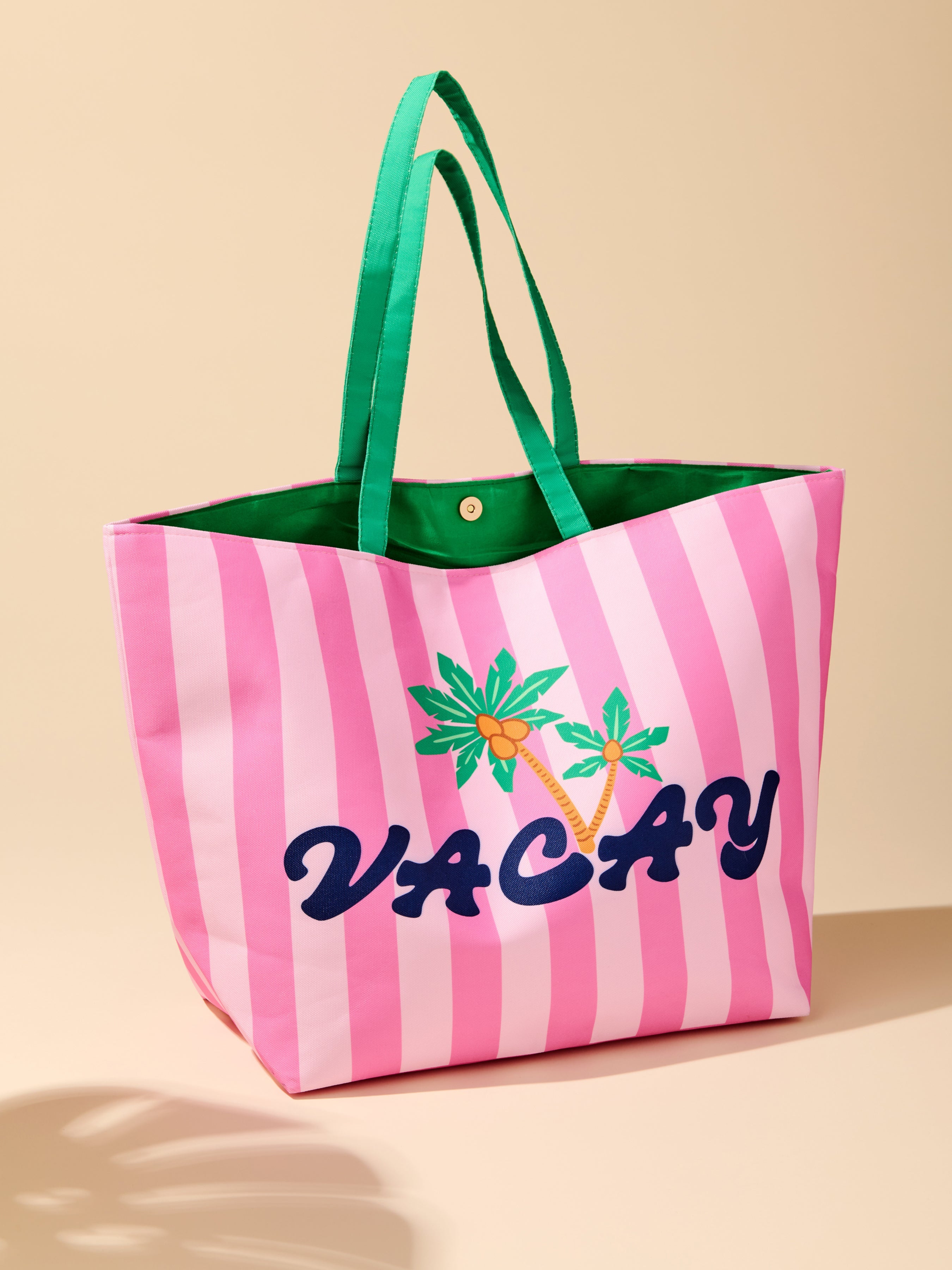 "Vacay" Carryall Tote, Pink