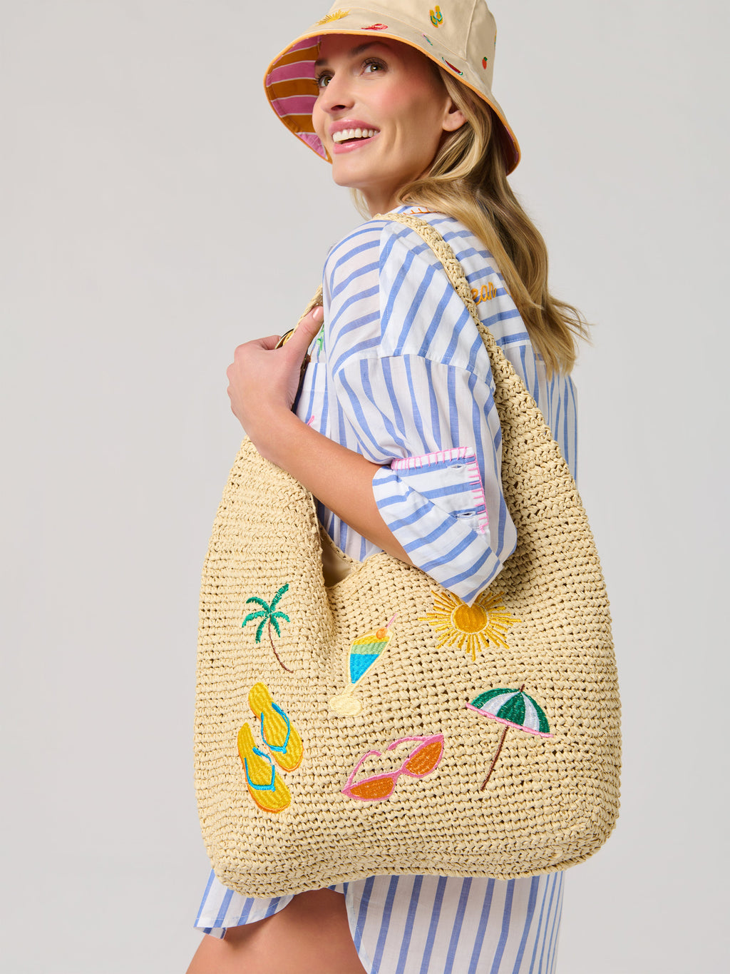 Cabana Slouchy Tote, Natural