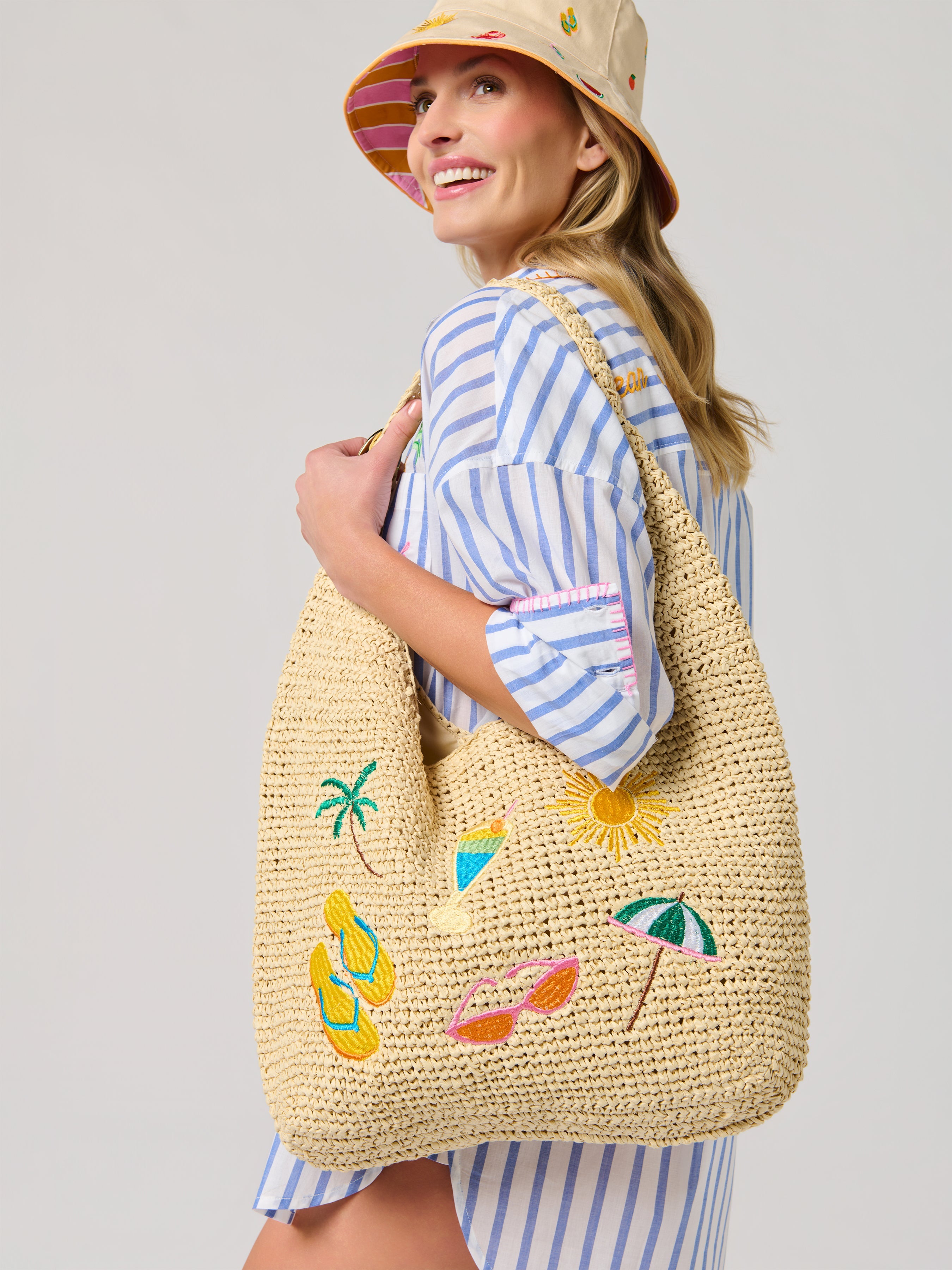 Cabana Slouchy Tote, Natural