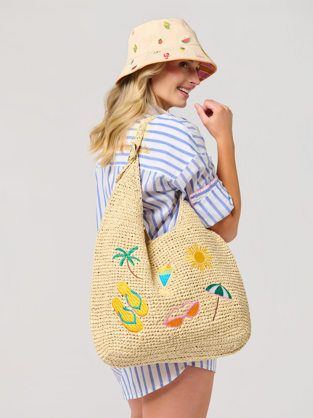 Cabana Slouchy Tote, Natural