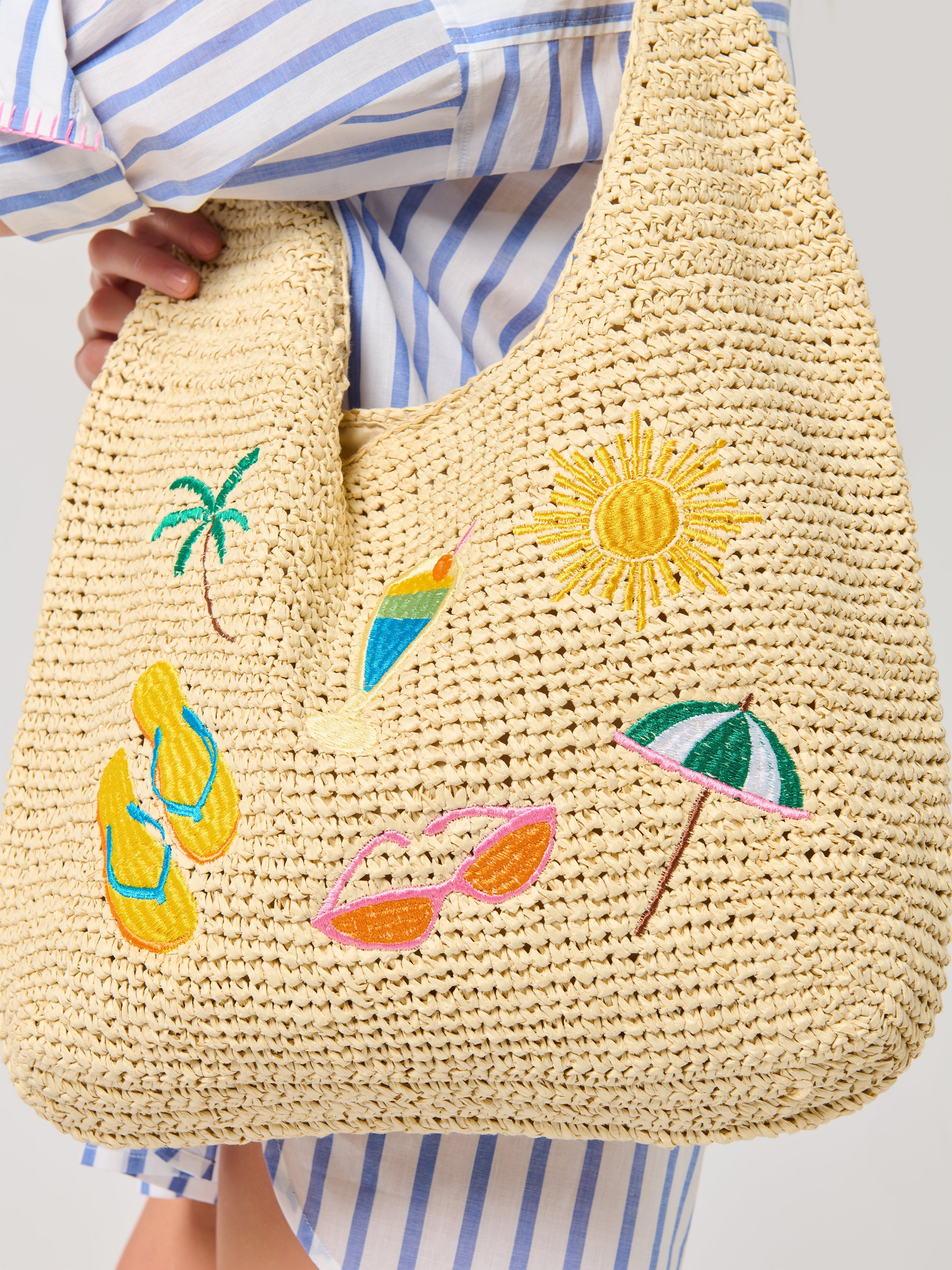 Cabana Slouchy Tote, Natural