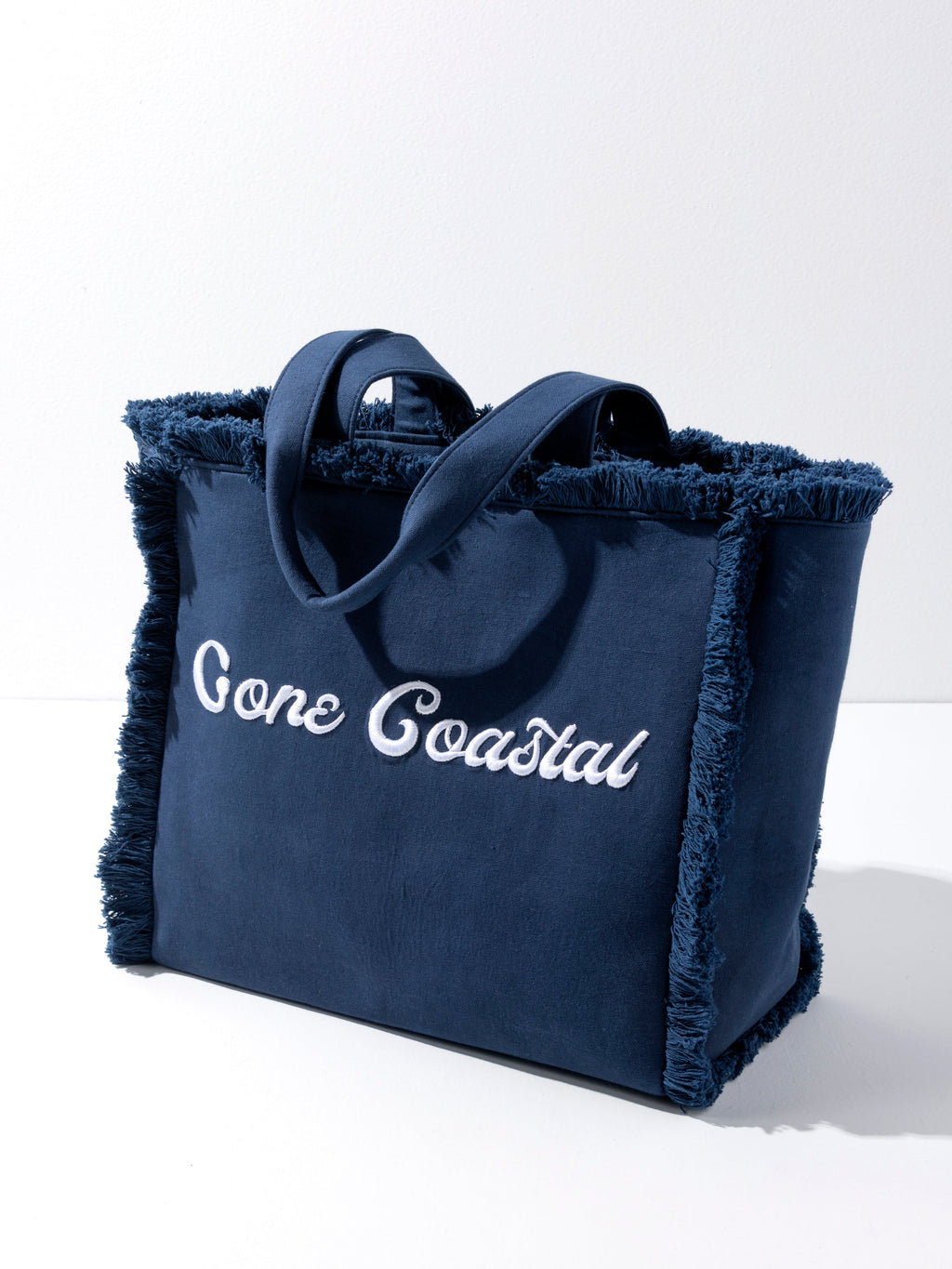 "Gone Coastal" Tote, Navy - FINAL SALE ONLY