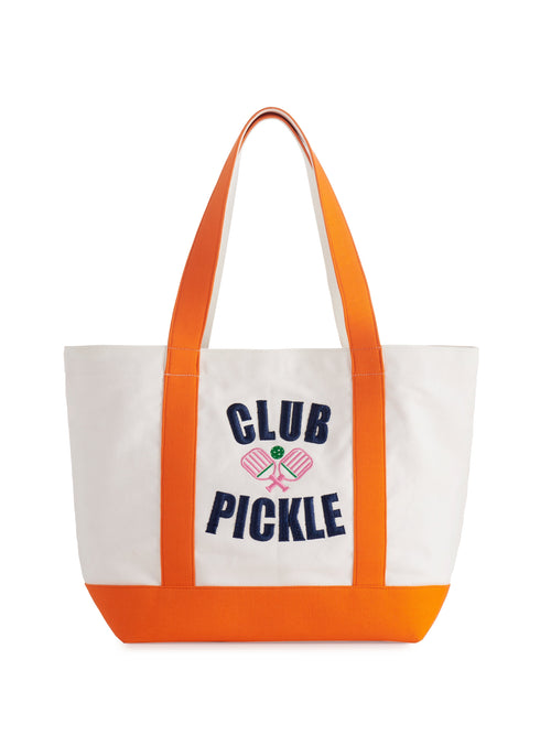 "Club Pickle" Tote, Ivory