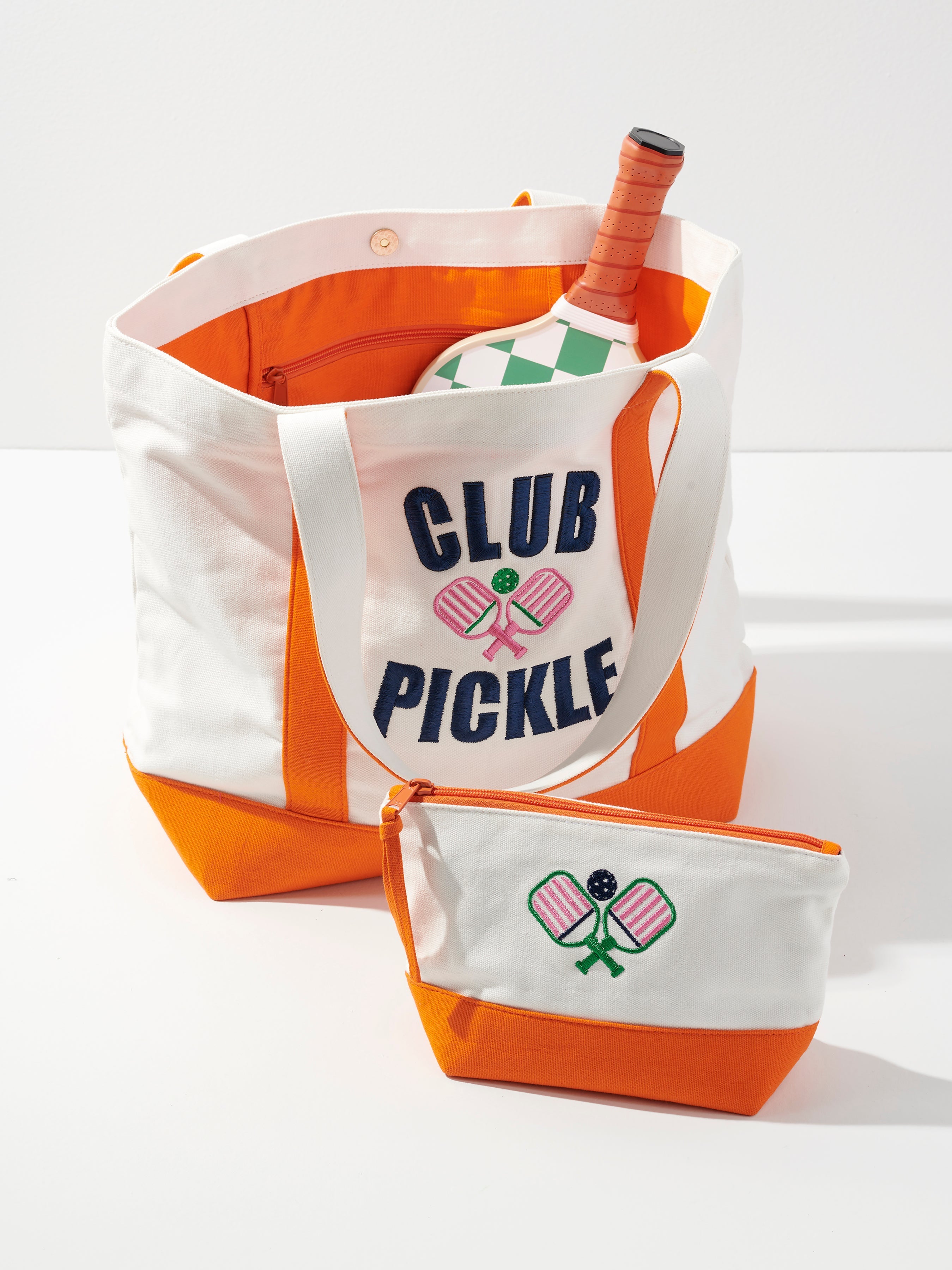 "Club Pickle" Tote, Ivory