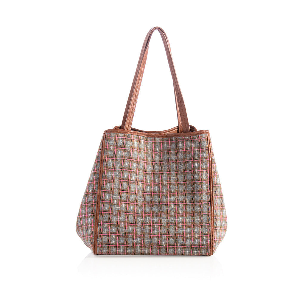 Vale Plaid Tote, Multi - FINAL SALE ONLY