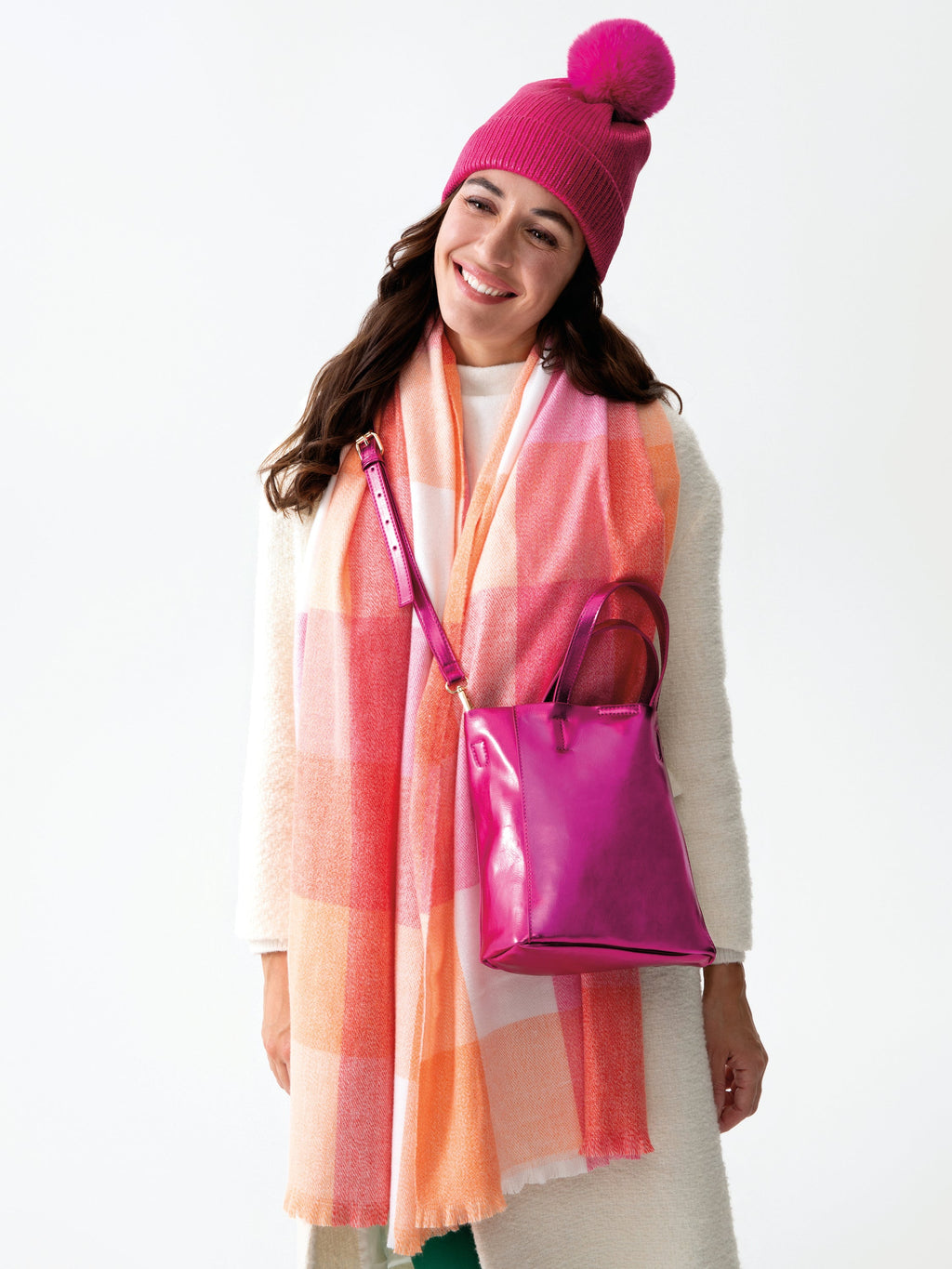 Maddie Mini Tote, Magenta - FINAL SALE ONLY