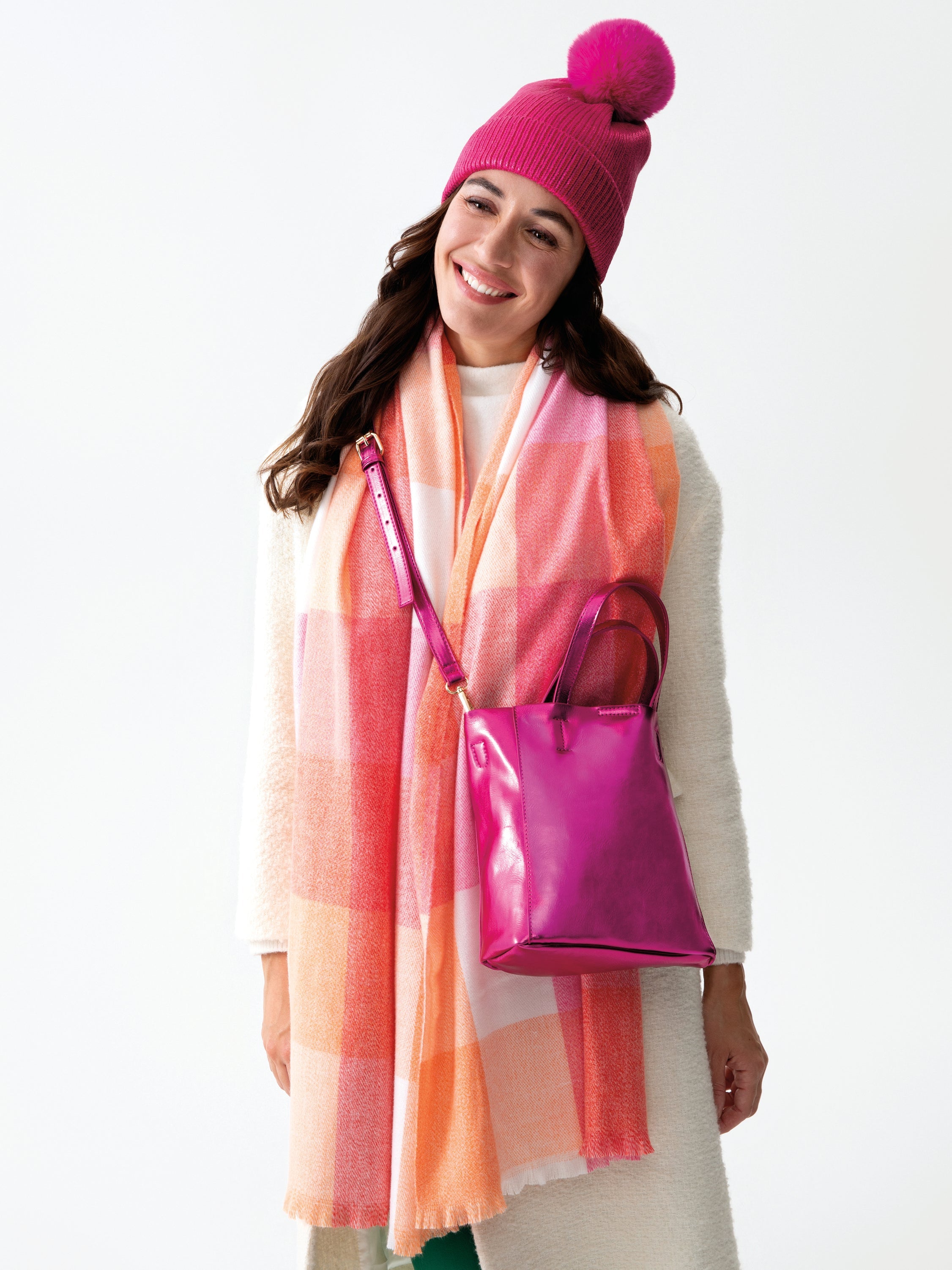Maddie Mini Tote, Magenta - FINAL SALE ONLY
