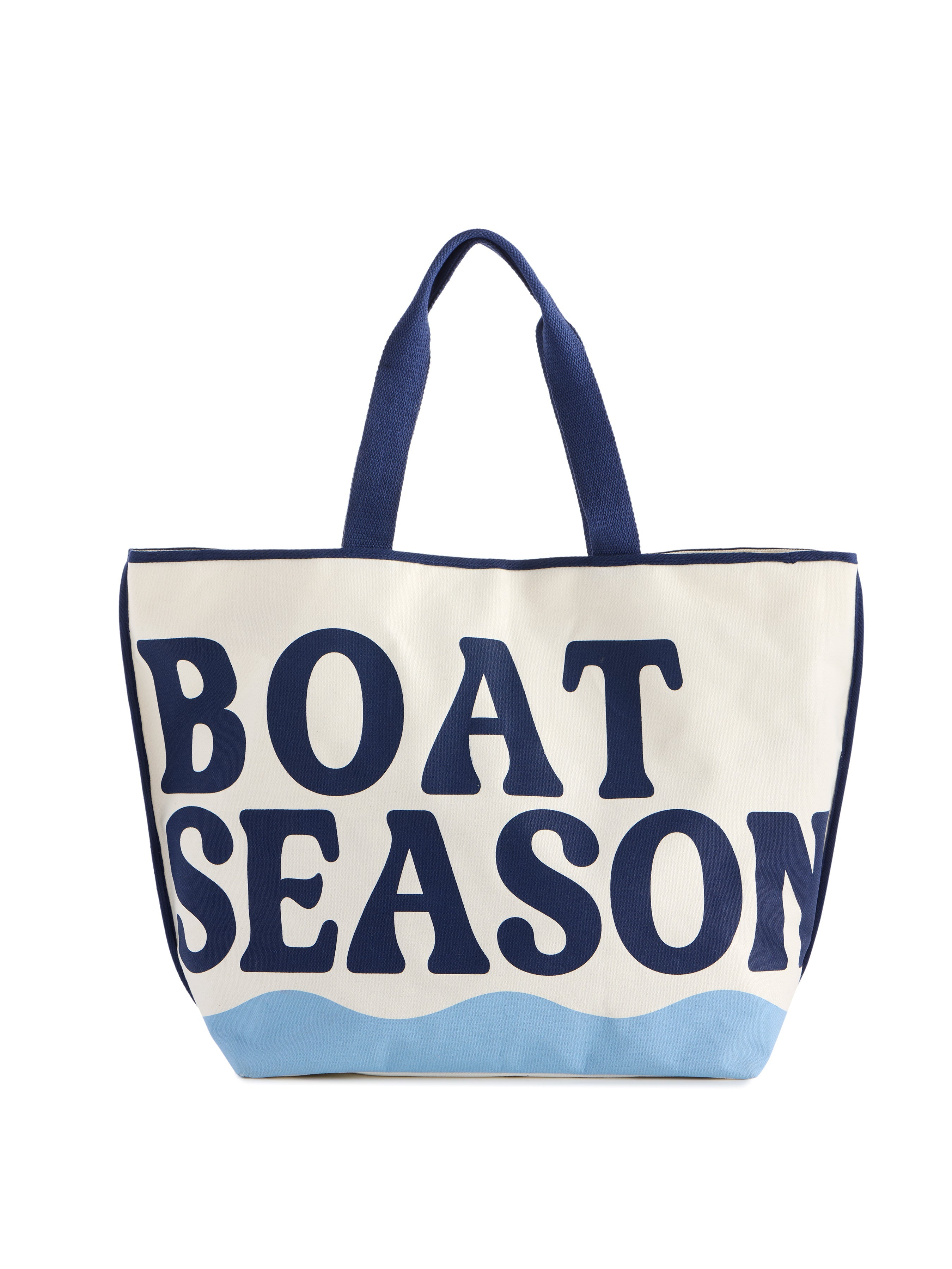 "Boat Season" Tote, Ivory