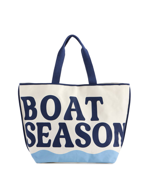 "Boat Season" Tote, Ivory