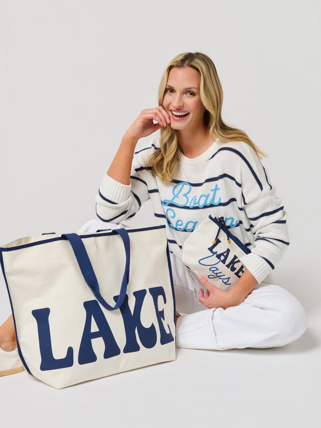 "Lake" Tote, Ivory