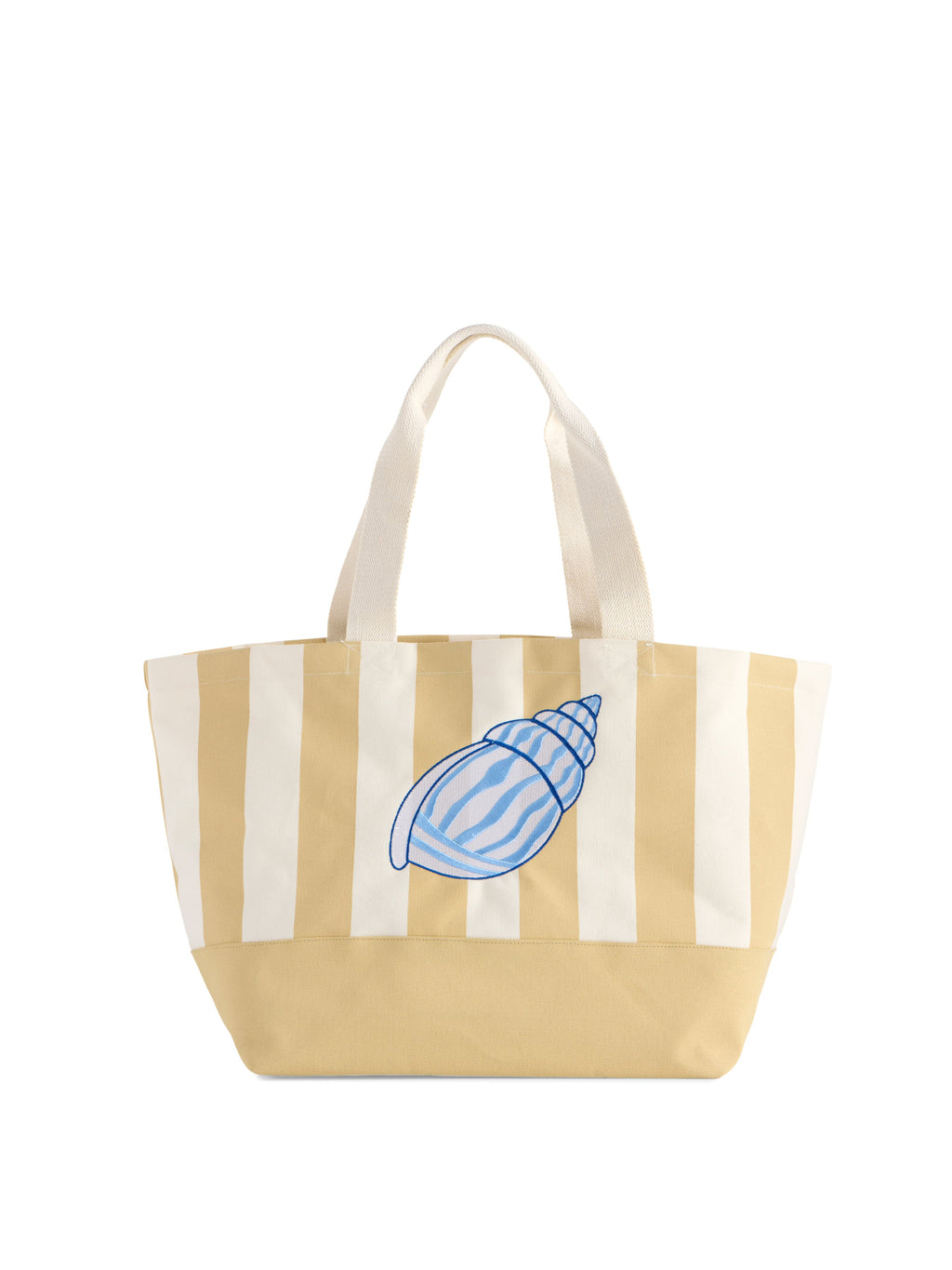 Shelly Striped Tote, Natural