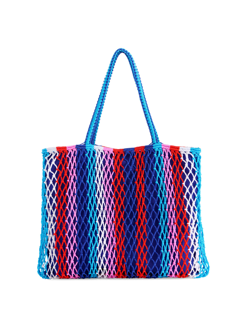 Braziliana Stripe Tote, Blue